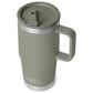 YETI Rambler 20 Oz Travel Mug with Color-Matched Straw Lid in Pampa Green, , large
