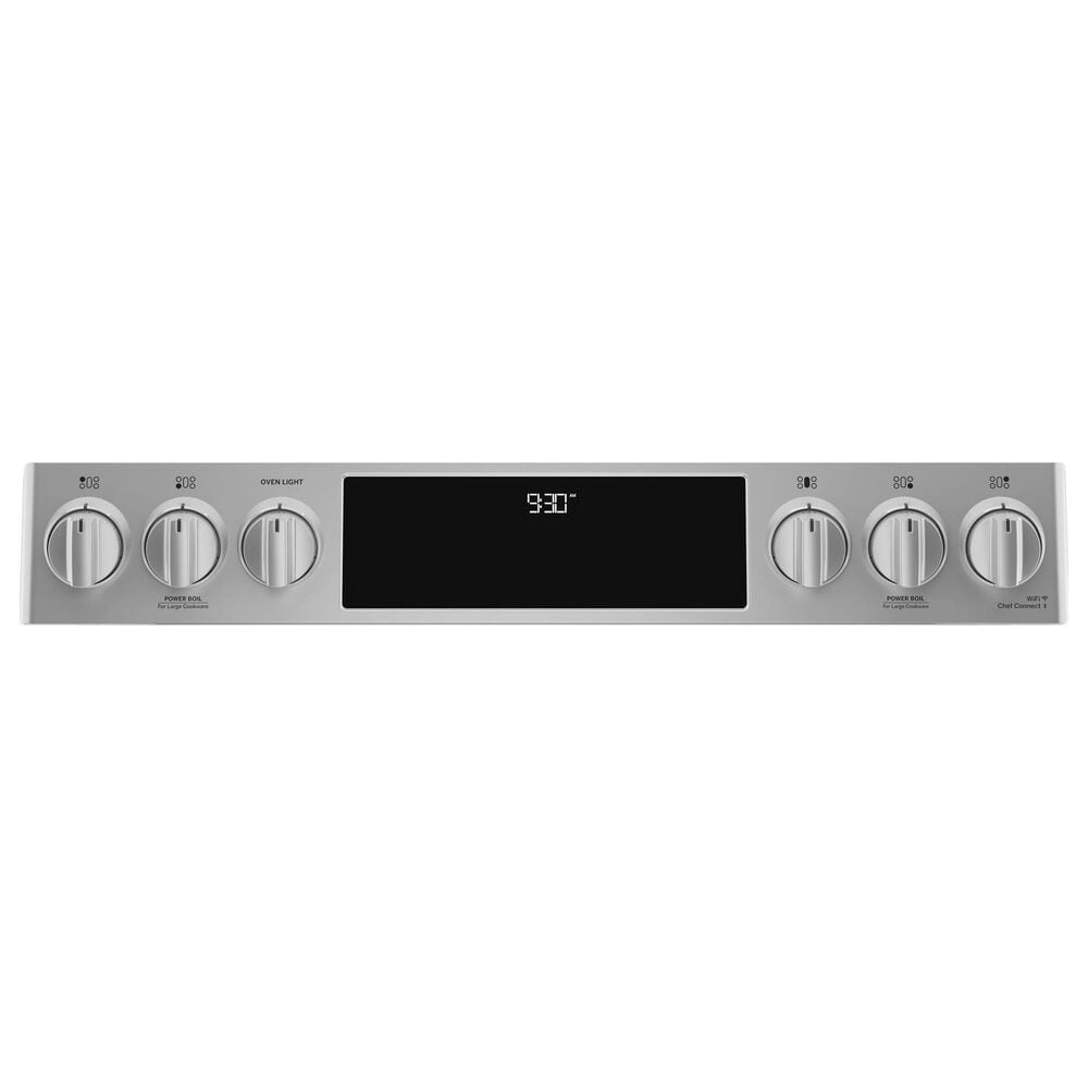 GE Profile 30&quot; Dual Fuel Slide-In Front-Control Range in Fingerprint Resistant Stainless Steel, , large