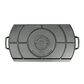 Lodge Blacklock Triple Seasoned Cast Iron Double Burner Griddle in Black, , large