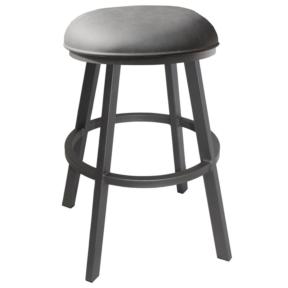 Delaware Dining Edison 26" Swivel Barstool in Flintrock Grey/Grey, , large