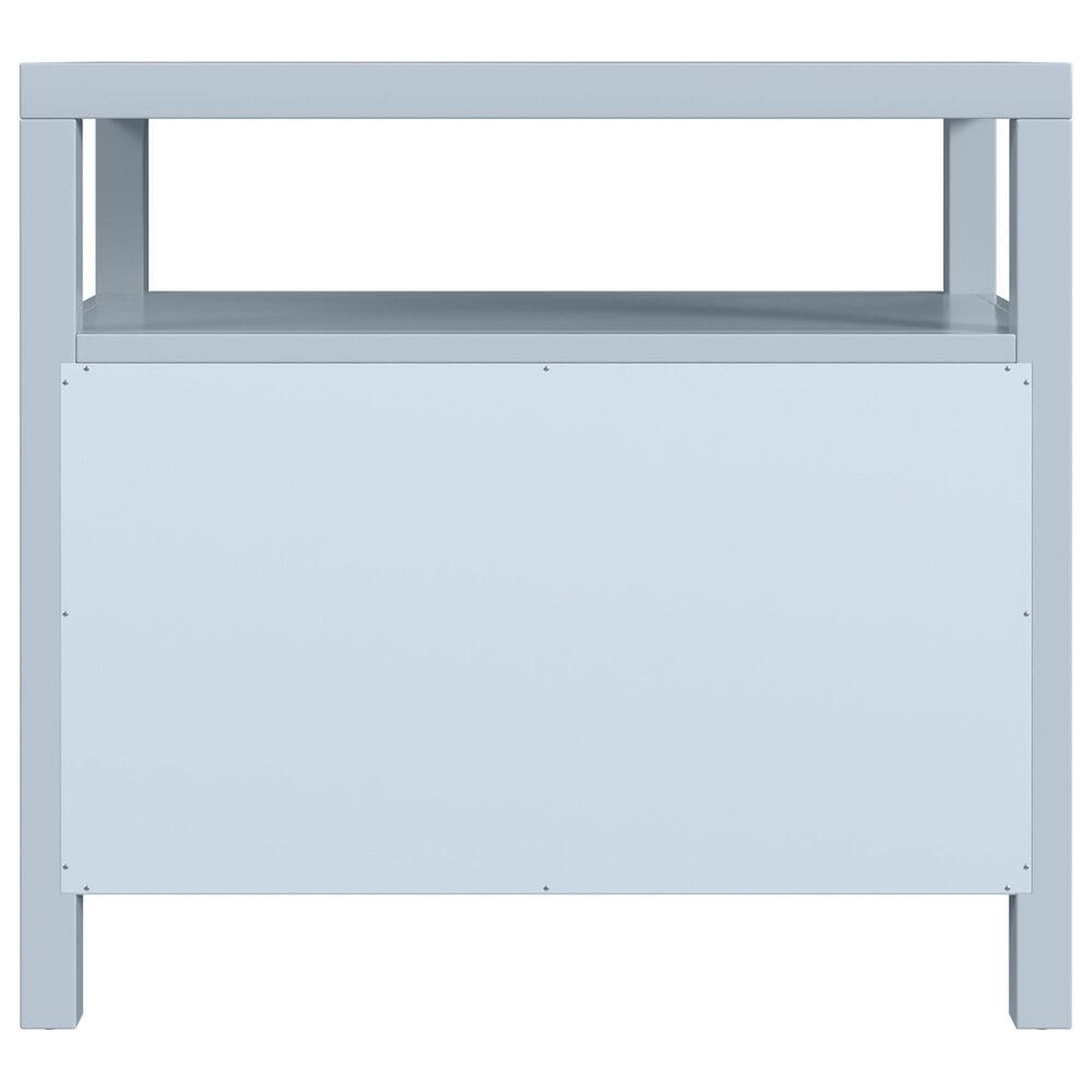 Butler Specialty Company Nora 2-Drawer Wide Nightstand with Open Shelf in Light Blue, , large