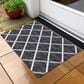 Dalyn Rug Company York 1"8" x 2"6" Black Indoor/Outdoor Area Rug, , large