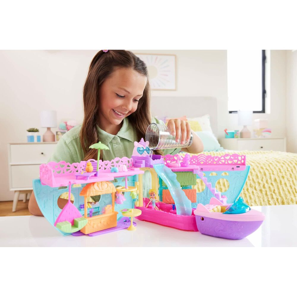 Polly Pocket Unicorn Dream Cruise Set in Multicolor, , large