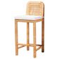 Baxton Studio Zariah Bar Stool in Natural Brown, , large
