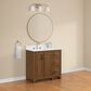 37B Lucerne 36" Single Bathroom Vanity Cabinet in Dark Maplewood with Marble Top and Backsplash, , large