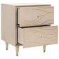 Safavieh Broderick Nightstand in White Gold, , large