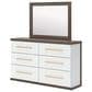 Ashley Kendanport Dresser and Mirror in Brown, , large
