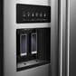 KitchenAid 24.8 Cu. Ft. Side-by-Side Refrigerator with Exterior Ice and Water in Stainless Steel with PrintShield Finish, , large