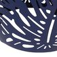 Hearth and Haven Outdoor Side Table with Tropical Palm Leaf Pattern in Navy Blue, , large