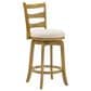 Armen Living Melindra Swivel Counter Height Stool in Putty Brown, , large