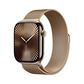 Apple Watch Series 10 GPS + Cellular 46mm Gold Titanium Case with Gold Milanese Loop - S/M, , large