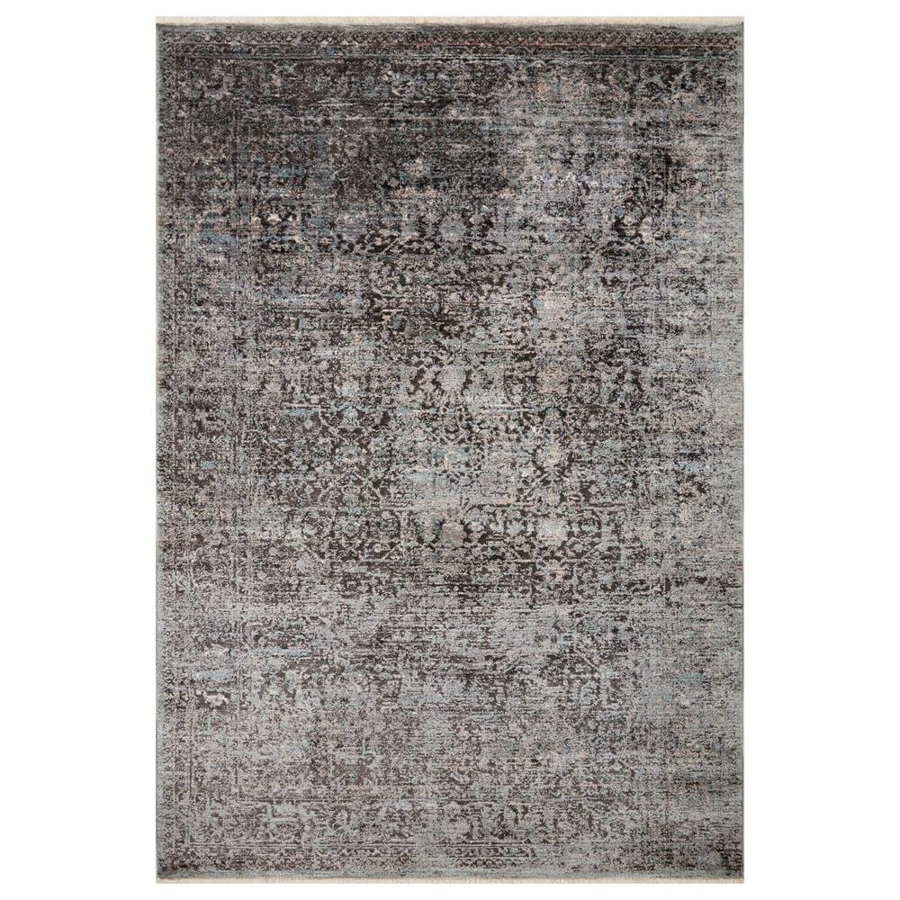 Loloi Sonnet 9"3" x 13" Charcoal and Mist Area Rug, , large