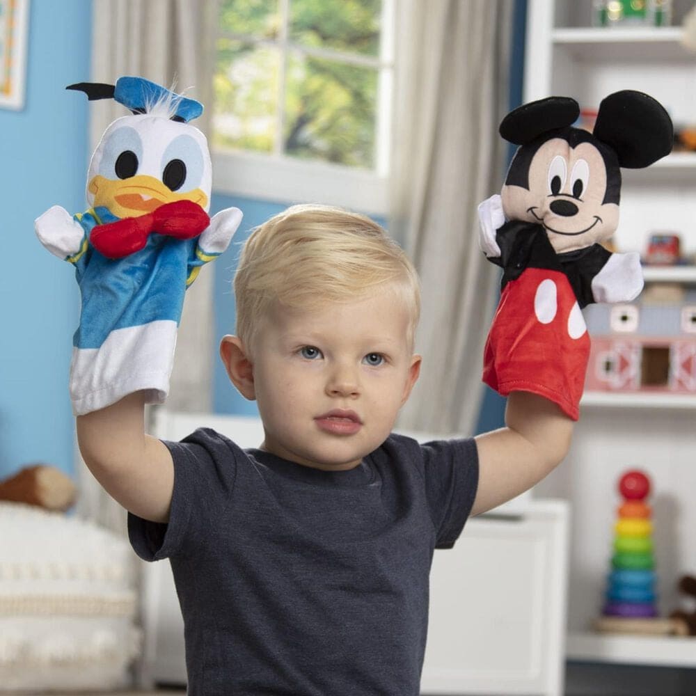 Melissa &amp; Doug Disney Mickey Mouse with Friends Soft - Cuddly Hand Puppets, , large