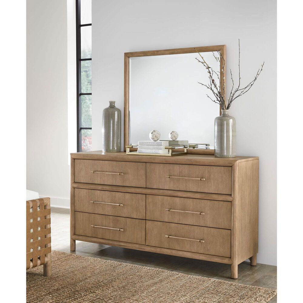 Urban Home Dorsey Dresser Mirror in Granola, , large