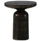 Four Hands Odessa End Table in Distressed Bronze, , large
