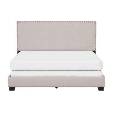 Richlands Furniture Willow Queen Upholstered Panel Bed in Gray Fog, , large
