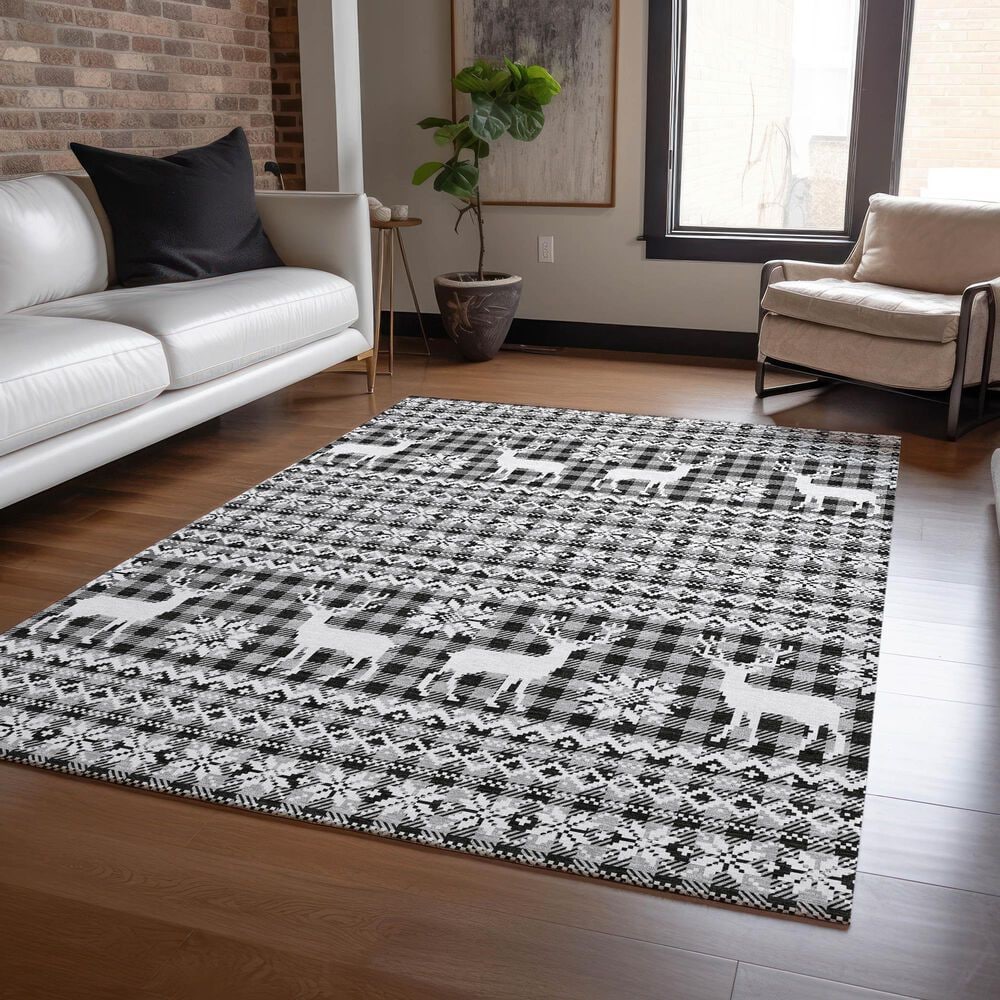 Dalyn Rug Company Wonderland WN28 5&#39; x 7&#39;6&quot; Gray Indoor/Outdoor Area Rug, , large