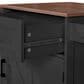 HOMLUX 39" Outdoor Kitchen Island in Black, , large