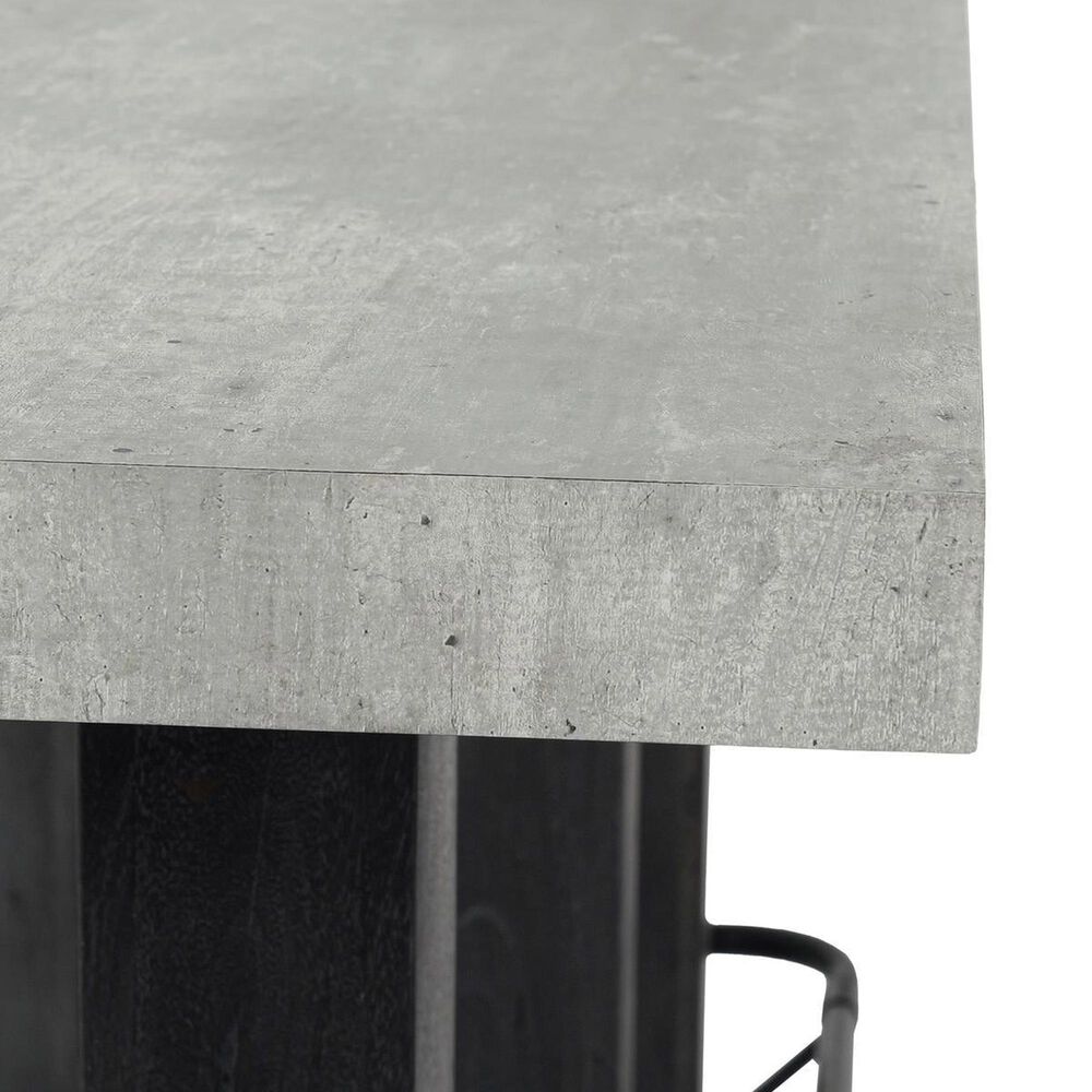 Classic Home Ojai Counter Height Table in Antique Gray and Black - Table Only, , large