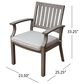 Hearth and Haven Outdoor Aluminum Dining Chair with Cushion in Gray (Set of 2), , large