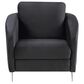 HOMLUX Diamond Accent Arm Chair in Black, , large