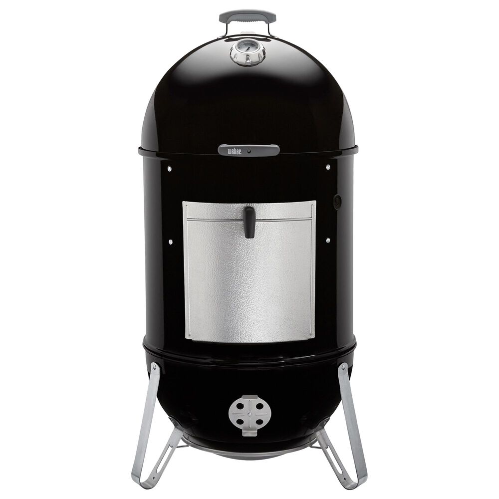 Weber 22" Smokey Mountain Cooker Smoker in Black, , large