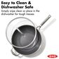 Green Pan Trident Hybrid 12" Nonstick Covered Wok with Lid in Stainless Steel, , large