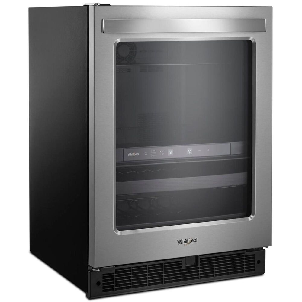 Whirlpool 5.2 Cu. Ft. 25&quot; Wide Undercounter Beverage Center in Stainless Steel, , large