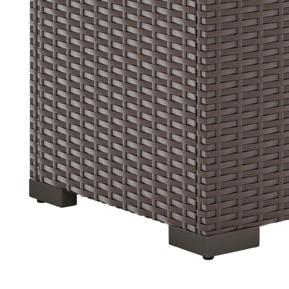 Homestyles Palm Springs 3-Piece Patio Set with Storage Table in Brown, , large
