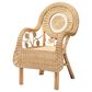 Baxton Studio Putri Rattan Arm Chair in Natural Brown, , large