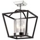 Golden Lighting Mercer 3-Light Mini Chandelier in Matte Black and Chrome, , large
