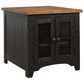 Ashley Valebeck Rectangular End Table in Black and Brown, , large