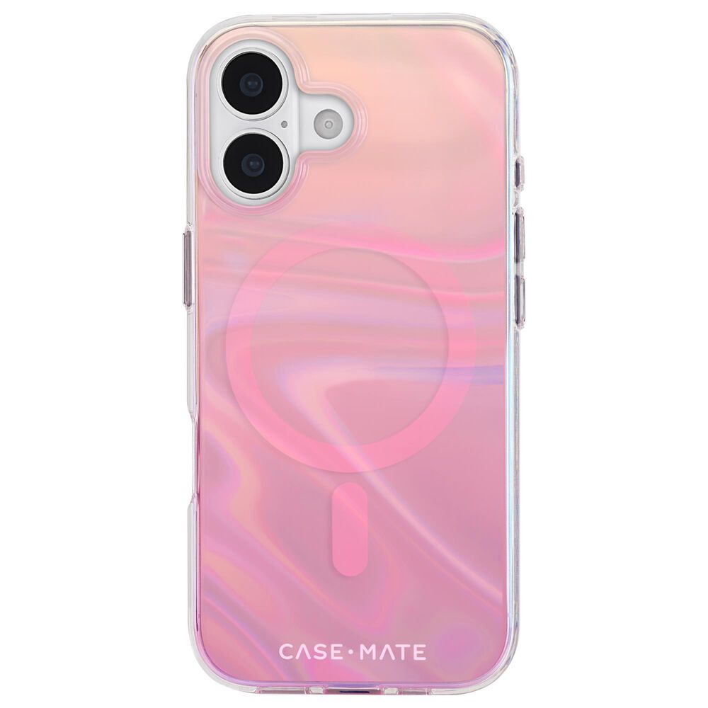 Case-Mate Peach Bubble MagSafe Case for iPhone 17 in Peach Iridescent, , large