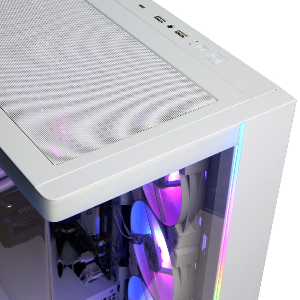 CyberPowerPC Gamer Supreme Gaming Desktop | Intel Core i7-14700F - 32GB RAM - NVIDIA GeForce RTX 5060 Ti Graphics - 2TB SSD in White, , large