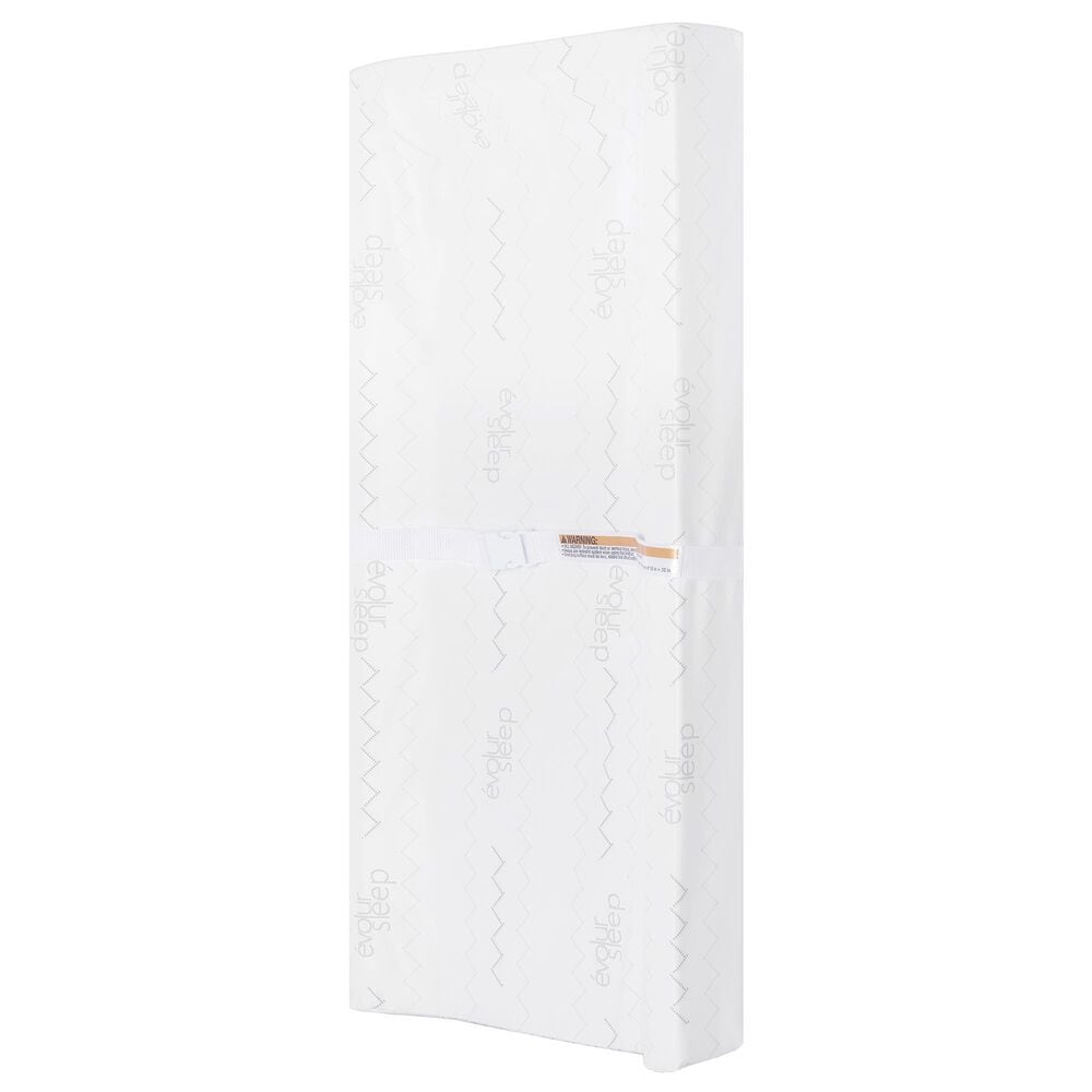 Evolur 3-Sided Changing Pad with 2 Covers in White, , large