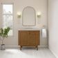James Martin Laurent 36" Single Bathroom Vanity in Honey Oak with 3 cm Eternal Jasmine Pearl Silestone Top and Rectangular Sink, , large