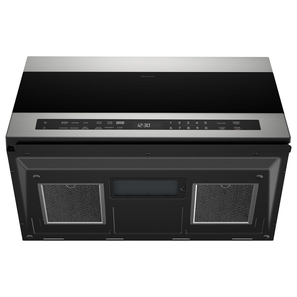Sharp 1.9 Cu. Ft. Smart Over the Range Microwave Oven in Black and Stainless Steel, , large