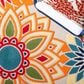 Safavieh Cabana CBN328A 3" x 5" Ivory and Orange Indoor/Outdoor Area Performance Rug, , large