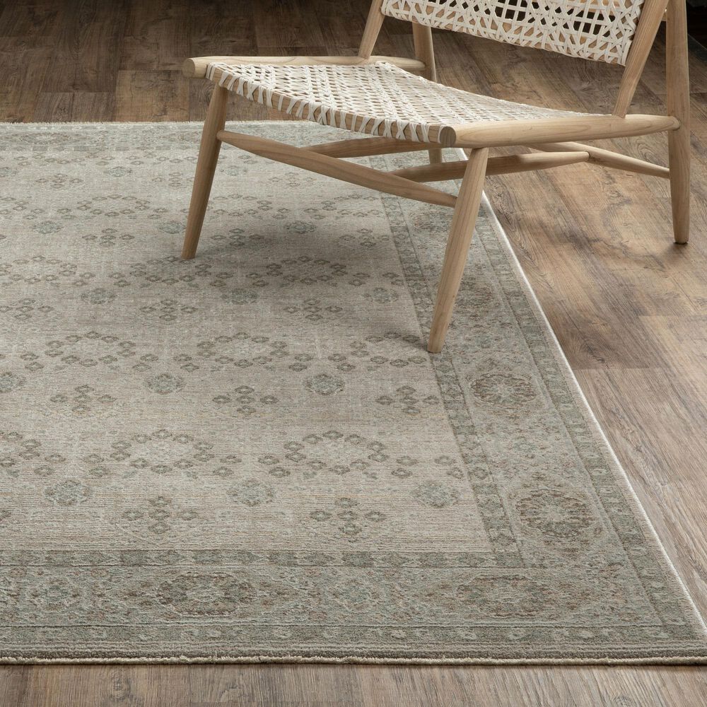 Oriental Weavers Keaton KEA04 Beige and Green 3&#39;3&quot; x 5&#39; Area Rug, , large