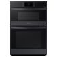 Samsung 30" Microwave Combination Wall Oven with Steam Cook in Matte Black, , large