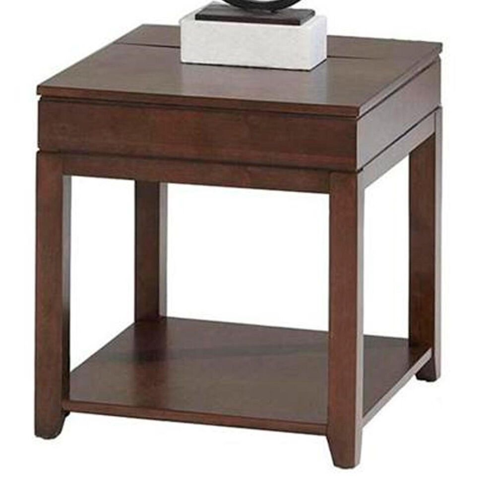 Tiddal Home Daytona Rectangular End Table in Regal Walnut, , large
