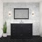 Lexora Home Dukes 48" Single Bathroom Vanity in Espresso with 2 cm White Quartz Top and Rectangular Sink, , large