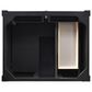James Martin Vanities Brittany 30" Single Bathroom Vanity in Black Onyx with 3 cm Carrara White Marble Top and Rectangle Sink, , large