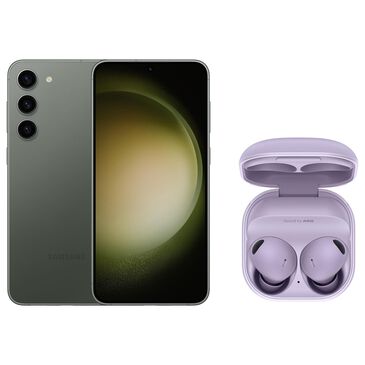 Samsung Galaxy S23 Plus 6.6" 256GB (Unlocked) in Green with Bora Purple Galaxy Buds2 Pro, , large