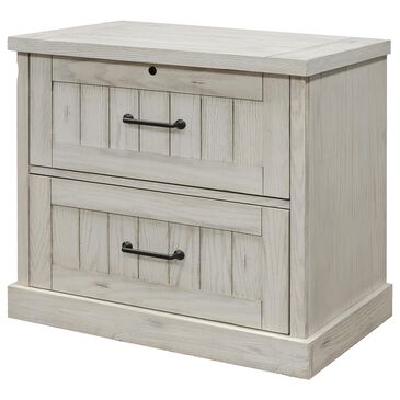 Martin Furniture Avondale Lateral File with Lock in White Weathered Oak, , large