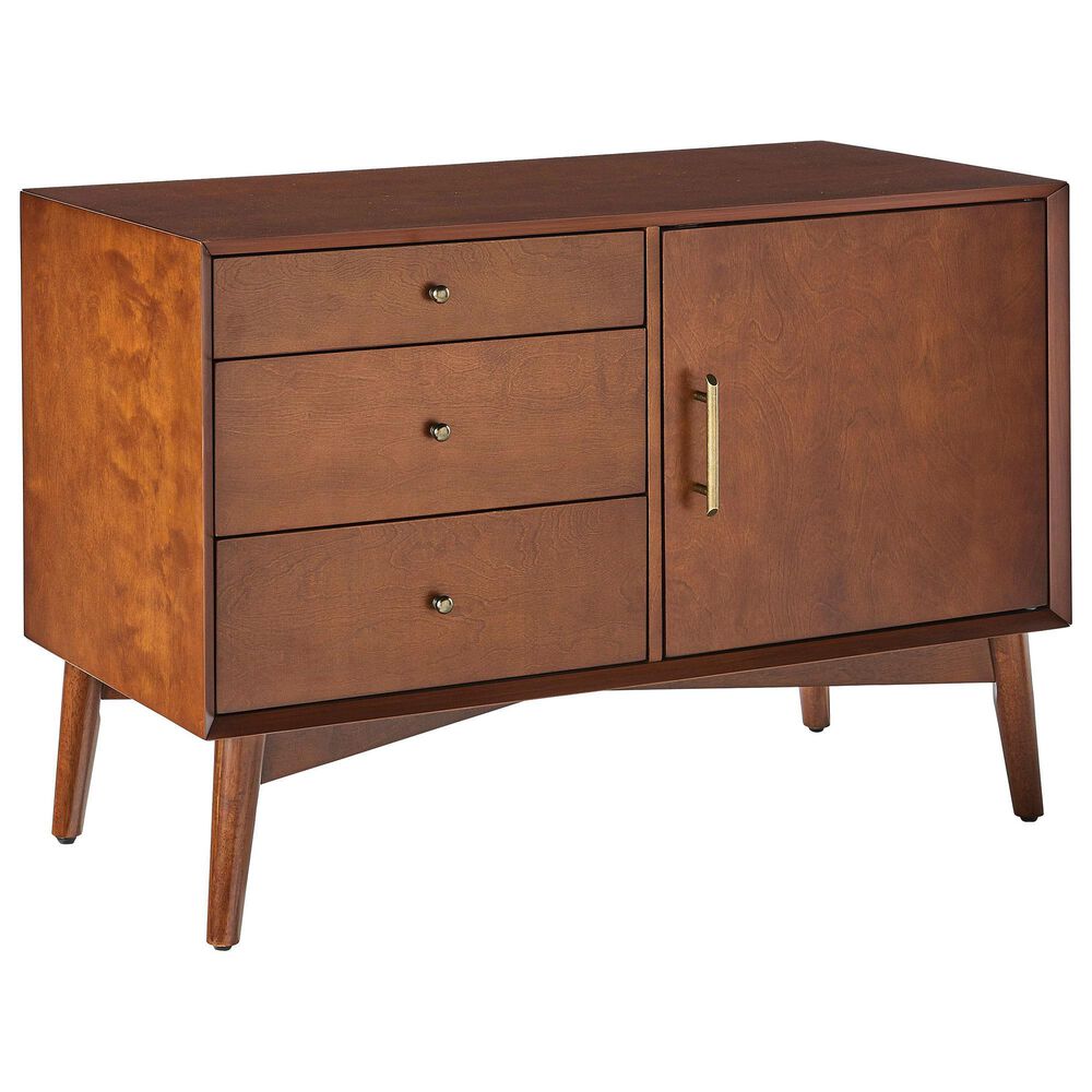 Crosley Furniture Landon Media Console in Mahogany, , large