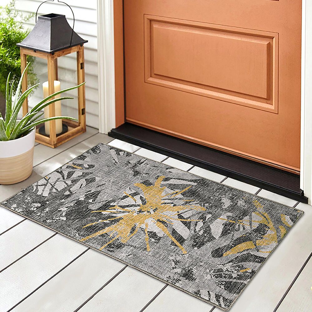 Dalyn Rug Company Brisbane BR6 1&#39;8&quot; x 2&#39;6&quot; Gold Area Rug, , large