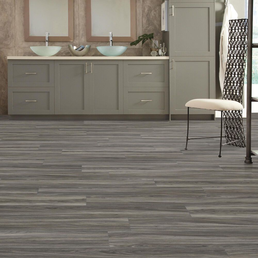 Mannington REALTA Glue Elmwood Smoke 7&quot; x 48&quot; Luxury Vinyl Plank, , large