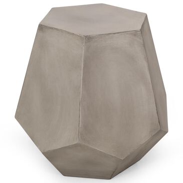 Hearth and Haven Calgary Hexagonal Patio Side Table in Light Grey, , large