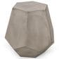 Hearth and Haven Calgary Hexagonal Patio Side Table in Light Grey, , large